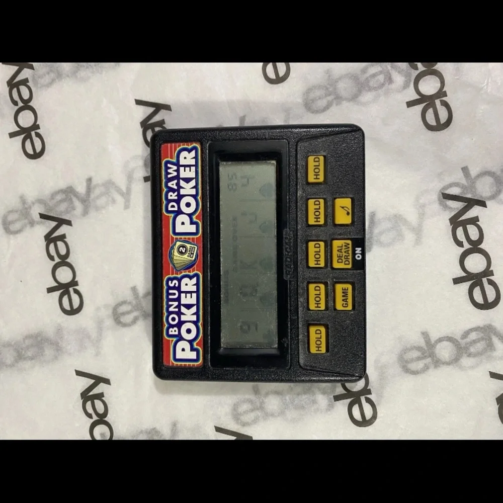 Radica Bonus Draw Poker Handheld Electronic Casino Game Tested & Working